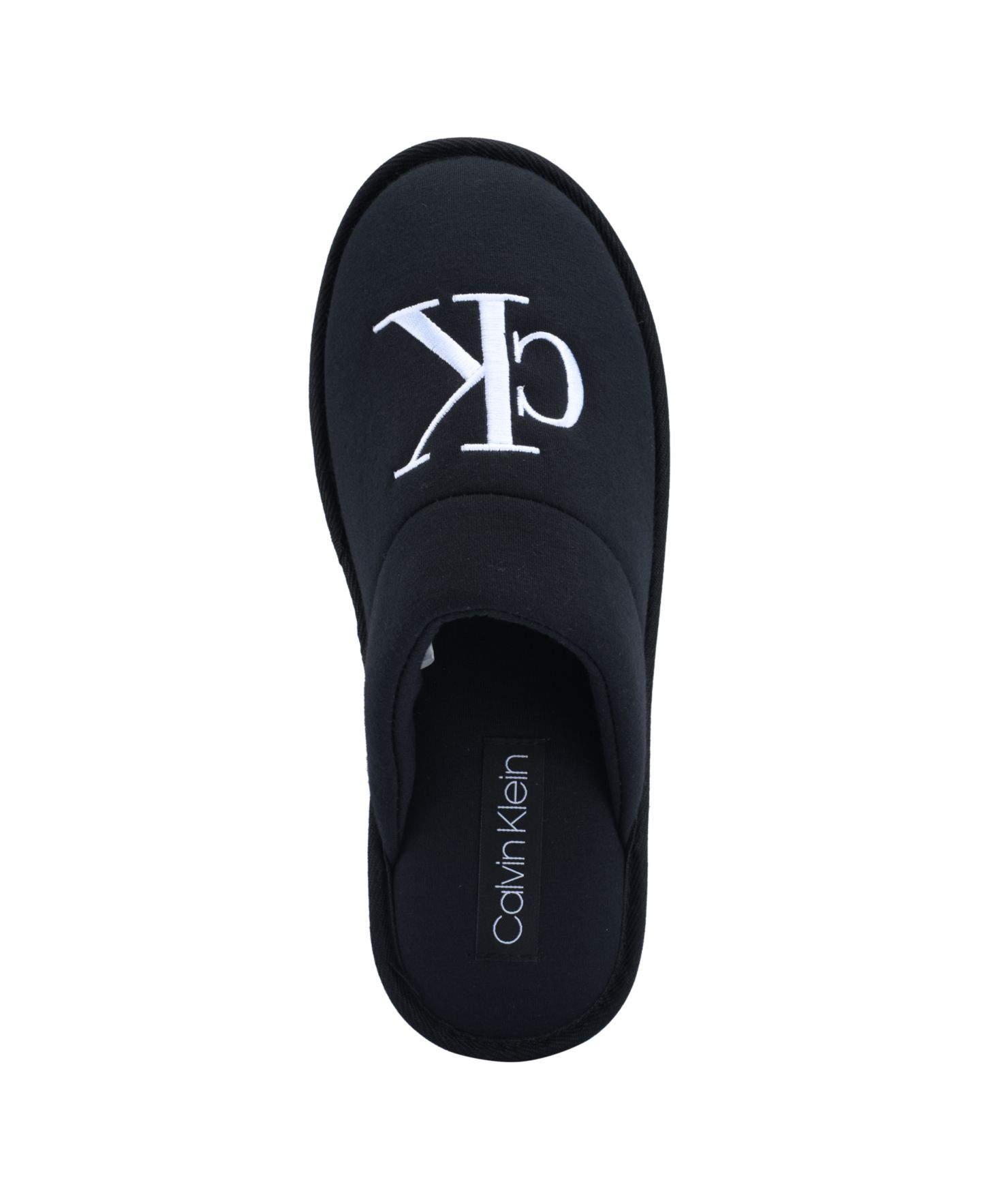 Мужские тапочки Calvin Klein Xenith Round Toe Slip-on Slippers, цвет: Чёрный — фото 5