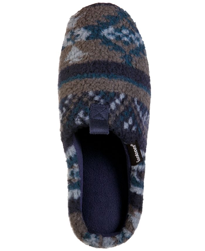 Isotoner Men's Fairisle Hoodback Slipper Macy's