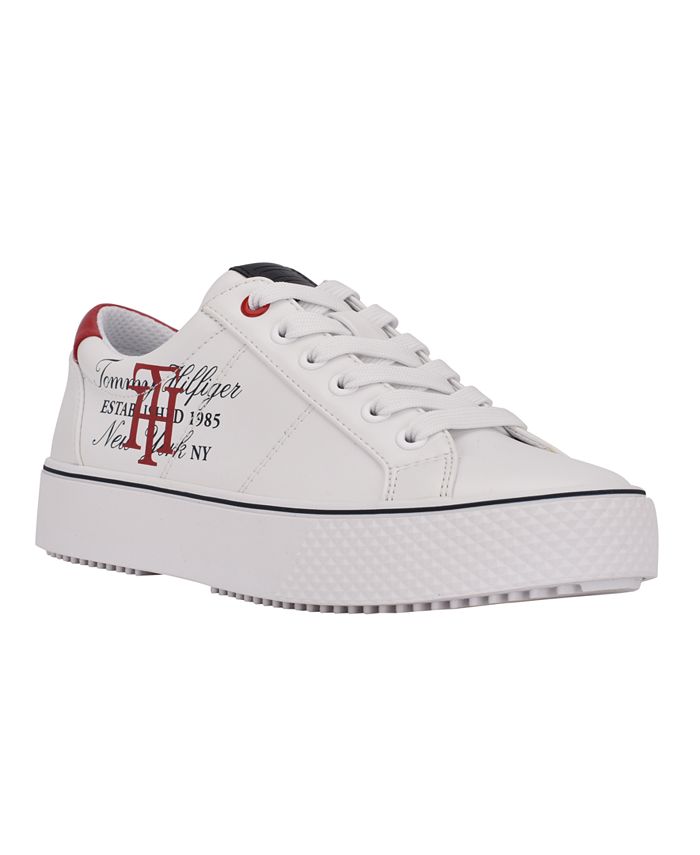 Geometri bevæge sig resterende Tommy Hilfiger Women's Sanomi Casual Lace-Up Sneakers - Macy's