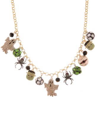 halloween charm necklace