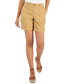 Women's Rolled Cuff Bermuda Shorts, Created for Macy's 