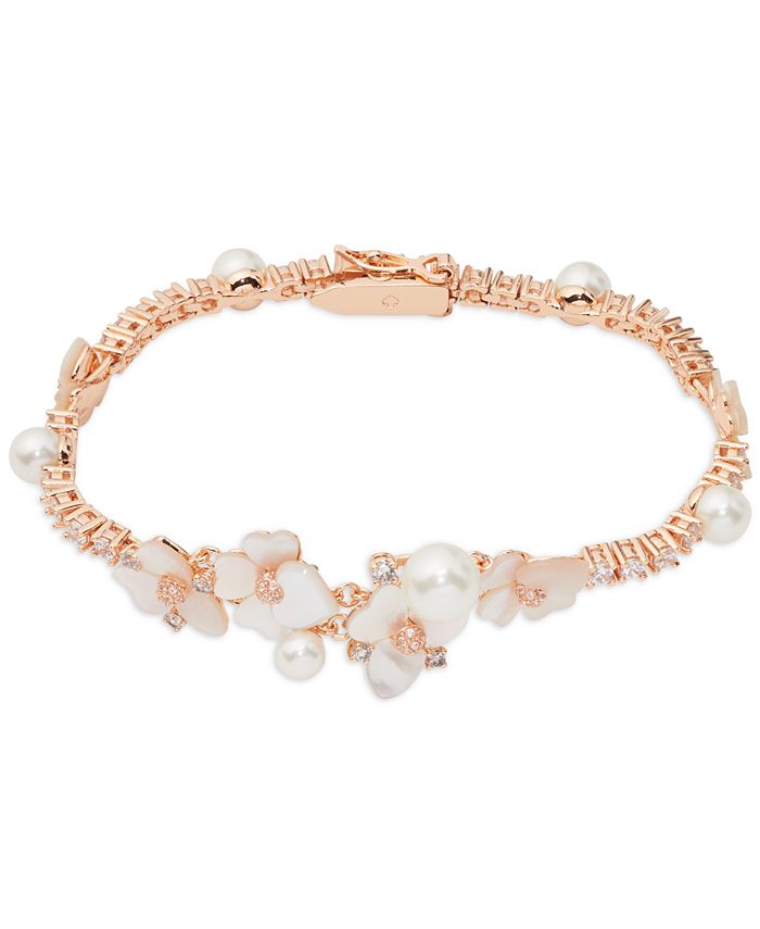 Kate Spade New York Gold Mother of Pearl Flower Bracelet