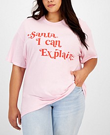 Trendy Plus Size Santa I Can Explain T-Shirt