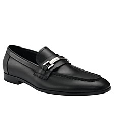 Men's Nabil Slip-On Almond Toe Leather Dress Loafers