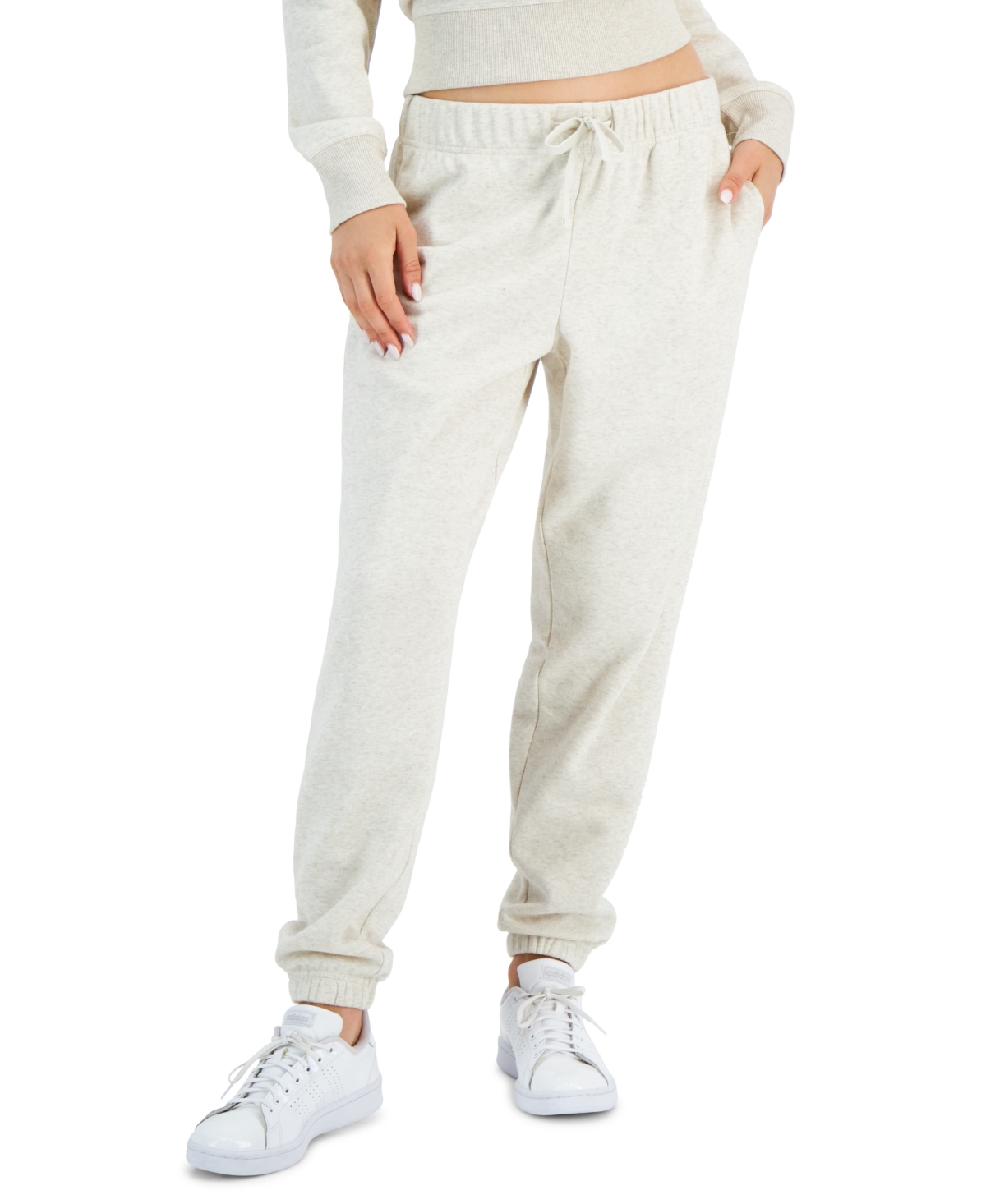 ID IDEOLOGY PETITE FLEECE JOGGER PANTS, CREATED FOR MACY'S