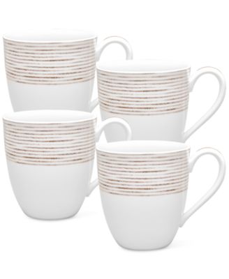 Noritake Hammock Mugs, Set of 4