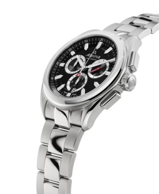 Men's Swiss Chronograph Alpiner Stainless Steel Bracelet Watch 42mm