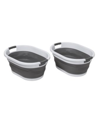 Collapsible Laundry Baskets with Bins, Set of 2 - Macy's