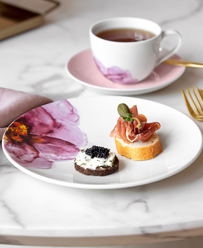 2 Sets De Coquetiers Villeroy & Boch « Rose Garden » - Avec Salière Et Poivrière, Neufs