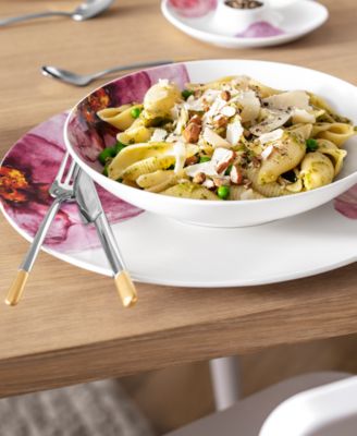 Rose Garden Floral Buffet Plate