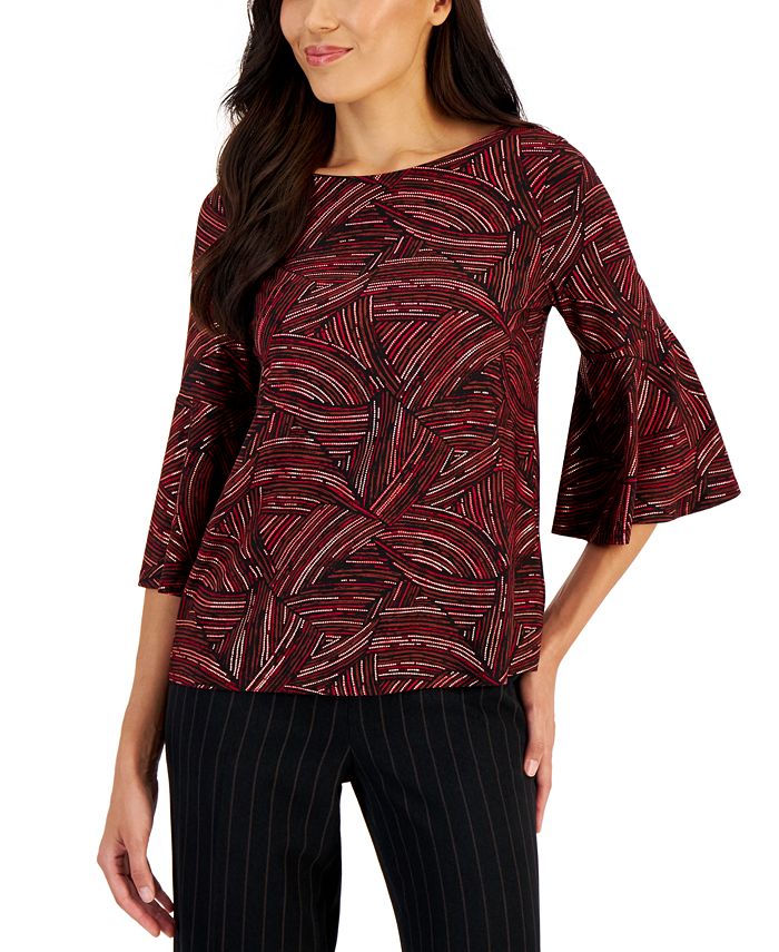 Kasper Women's BellSleeve Knit Top Macy's