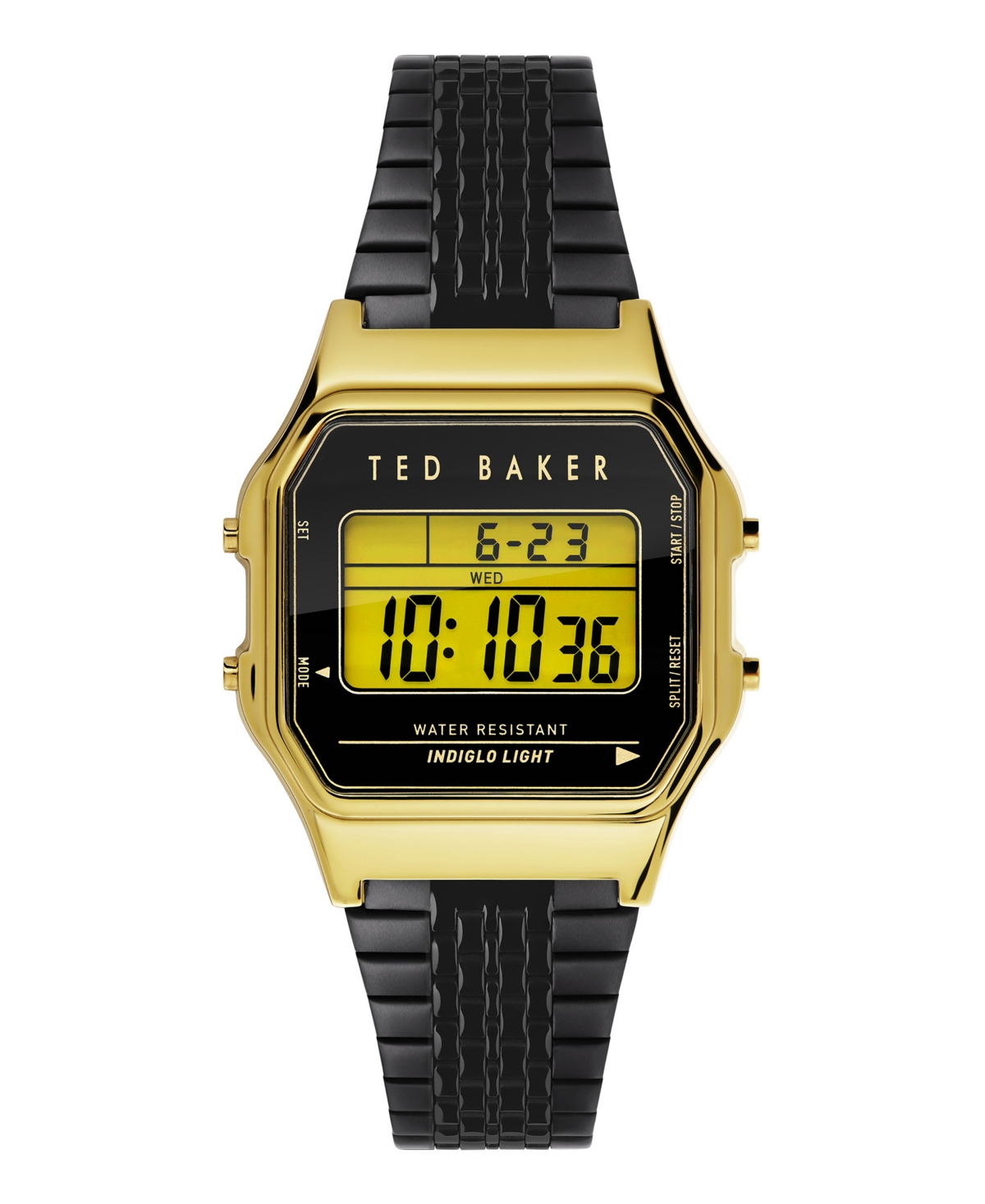 Unisex Ted 80's Black Stainless Steel Bracelet Watch 35.5mm - Black
