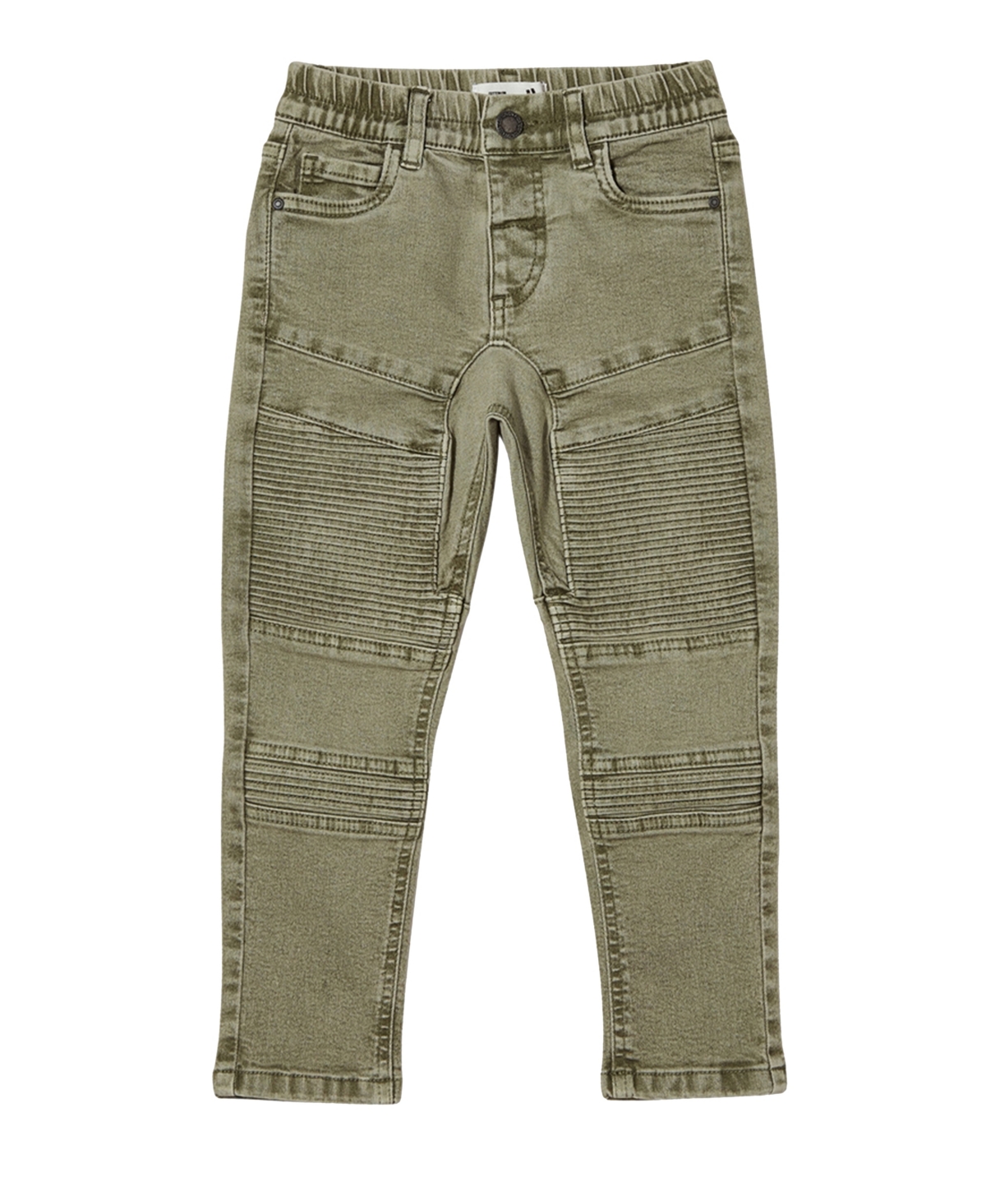 Cotton On Big Boys Skinny Fit Stretch Denim Paneling Moto Jeans
