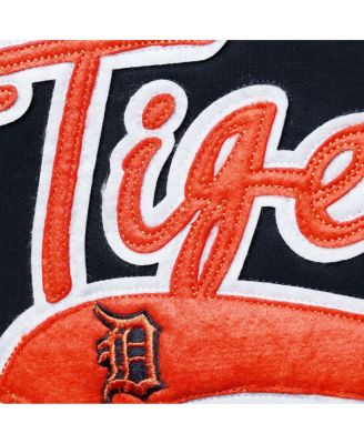 Women's Navy Detroit Tigers Plus Size Side Split Pullover Hoodie