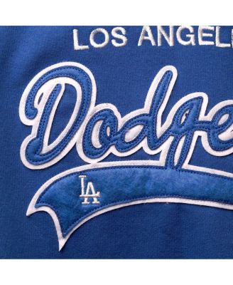 Women's Royal Los Angeles Dodgers Plus Size Side Split Pullover Hoodie