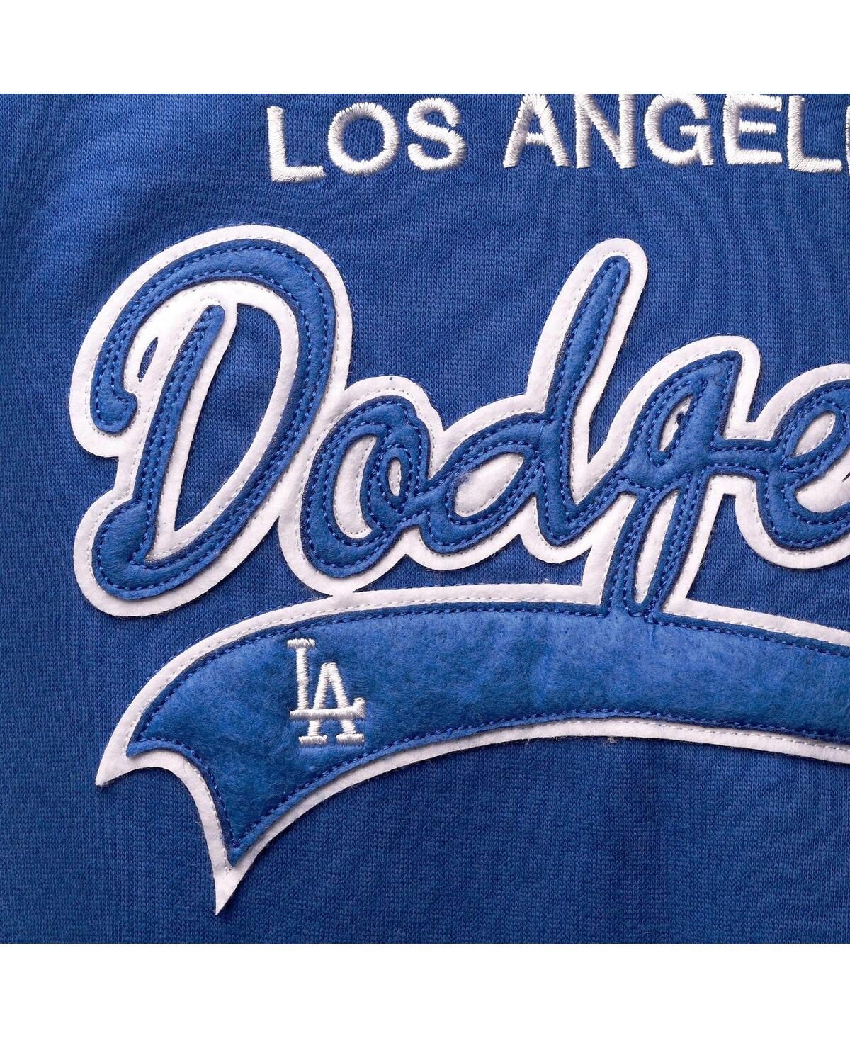 Shop Soft As A Grape Women's  Royal Los Angeles Dodgers Plus Size Side Split Pullover Hoodie
