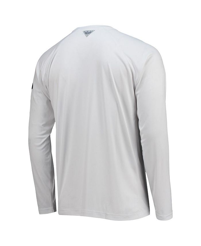 New York Yankees Columbia Terminal Tackle Omni-Shade Raglan Long Sleeve T- Shirt - White