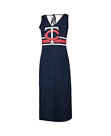 Women's Navy and Red Minnesota Twins Opening Day Maxi Dress