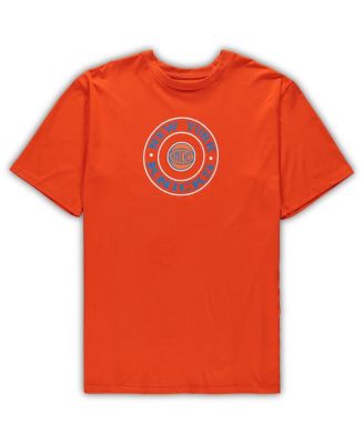 Men's Orange, Blue New York Knicks Big and Tall T-shirt and Shorts Sleep Set