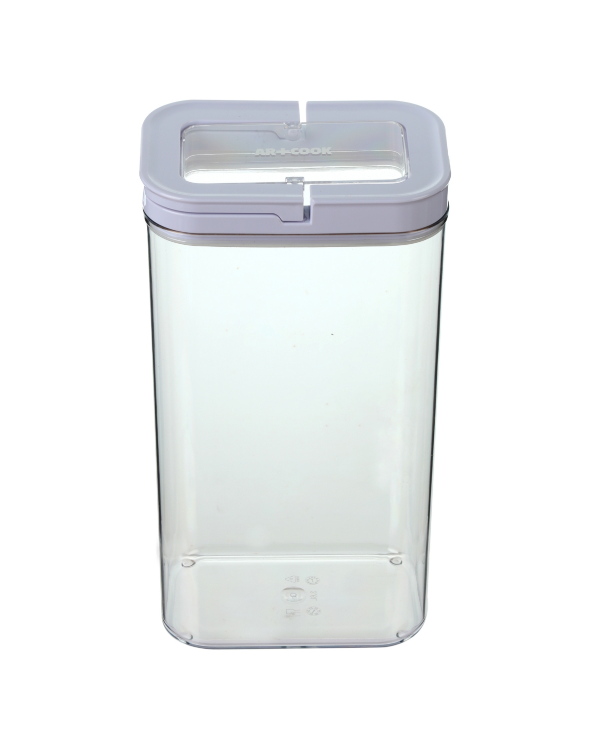 Art & Cook Rectangle Airtight Food Storage Container, 3.8 Quart In White