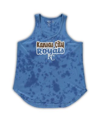 Women's Royal Kansas City Royals Plus Size Cloud Tank Top and Shorts Sleep Set