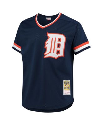Men's Alan Trammell Navy Detroit Tigers 1984 Authentic Cooperstown Collection Mesh Batting Practice Jersey