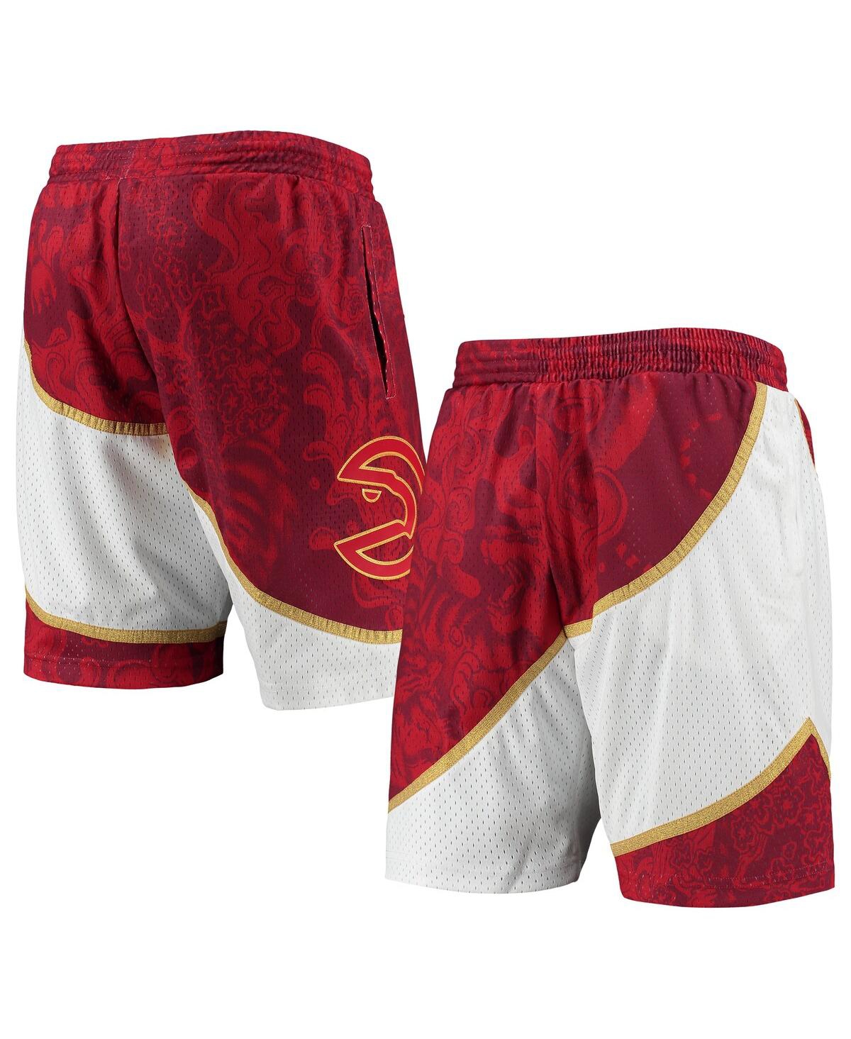 Mitchell & Ness Men's  Red Atlanta Hawks Hardwood Classics Lunar New Year Swingman Shorts In Red