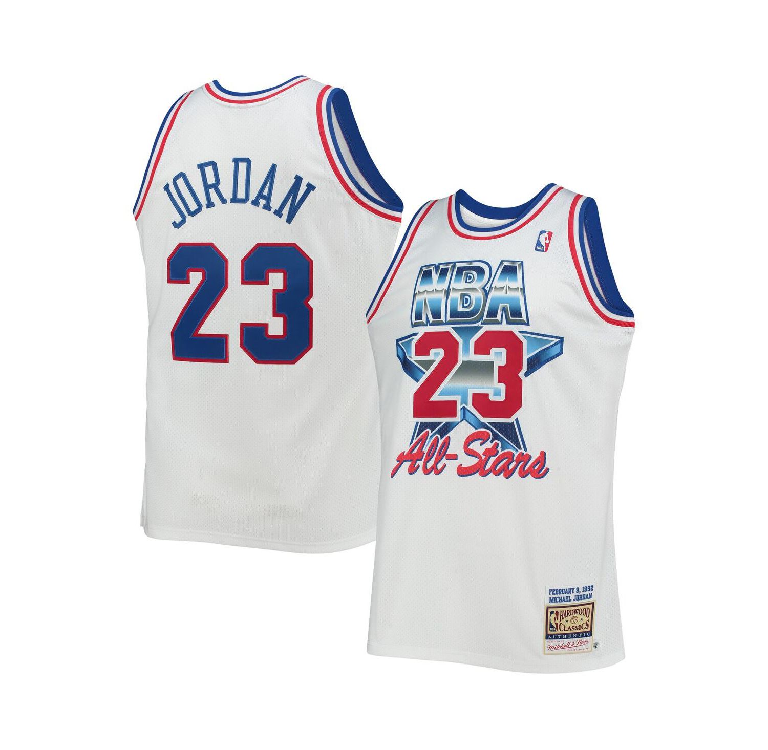 Men's Michael Jordan White Eastern Conference Hardwood Classics 1992 NBA All-Star Game Authentic Jersey