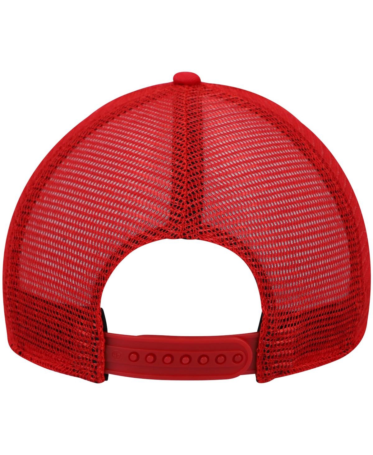 47 Brand Men's '47 Red Washington Nationals Cledus Mvp Trucker Snapback Hat In Red