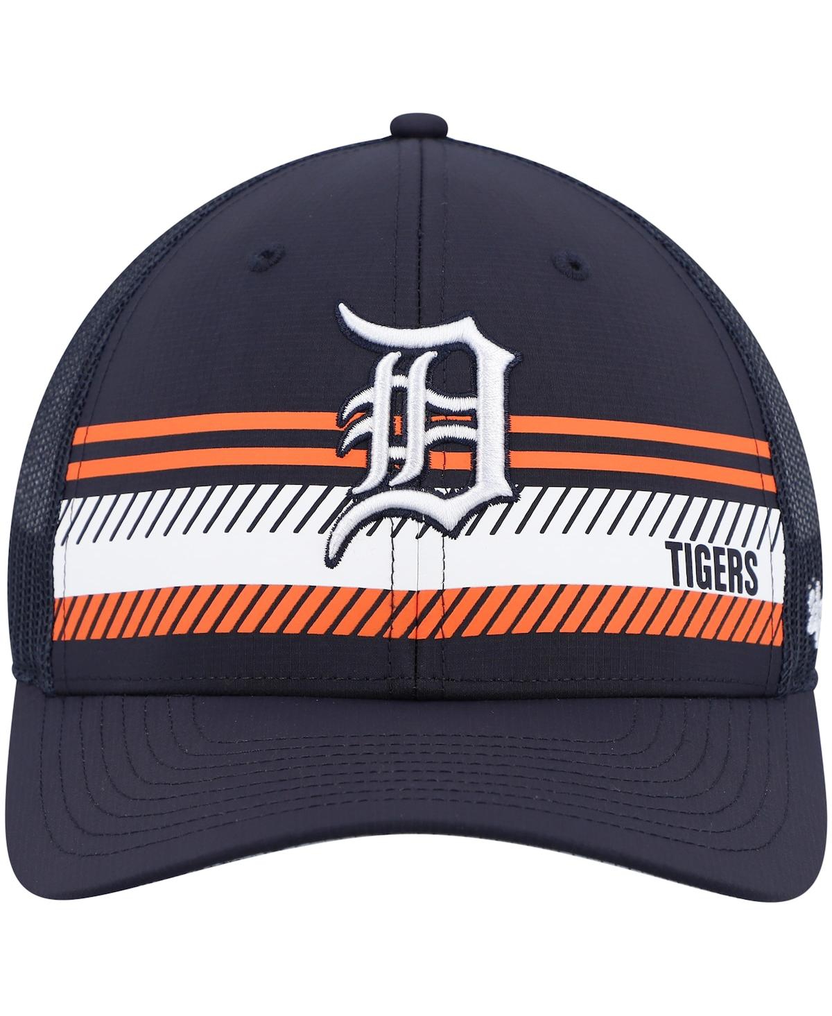 Detroit Tigers 47 Brand Navy Trucker White Mesh Snapback Hat