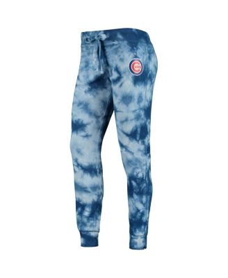 Women's Royal Chicago Cubs Tie-Dye Jogger Pants