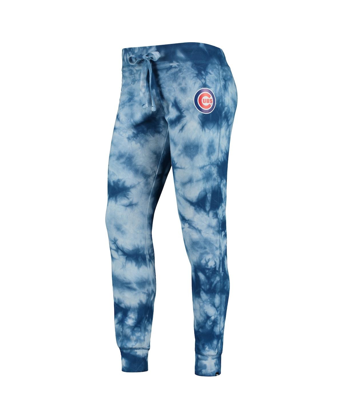 NEW ERA WOMEN'S NEW ERA ROYAL CHICAGO CUBS TIE-DYE JOGGER PANTS 