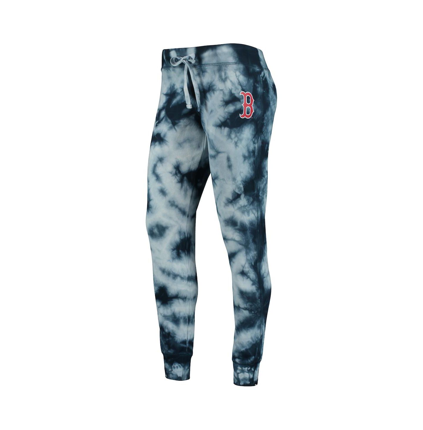 Женские брюки New Era Navy Boston Red Sox Tie-Dye Jogger — фото 3