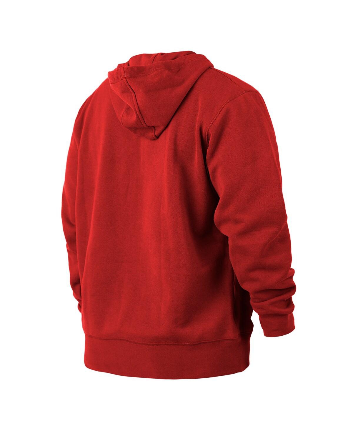 Men's New EraAtlanta Hawks 2021/22 City Edition Big and Tall Pullover Hoodie - Red