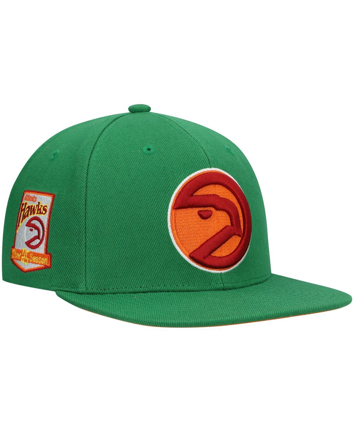 Mitchell & Ness Men's  Green Atlanta Hawks 25th Anniversary Like Mike Snapback Hat