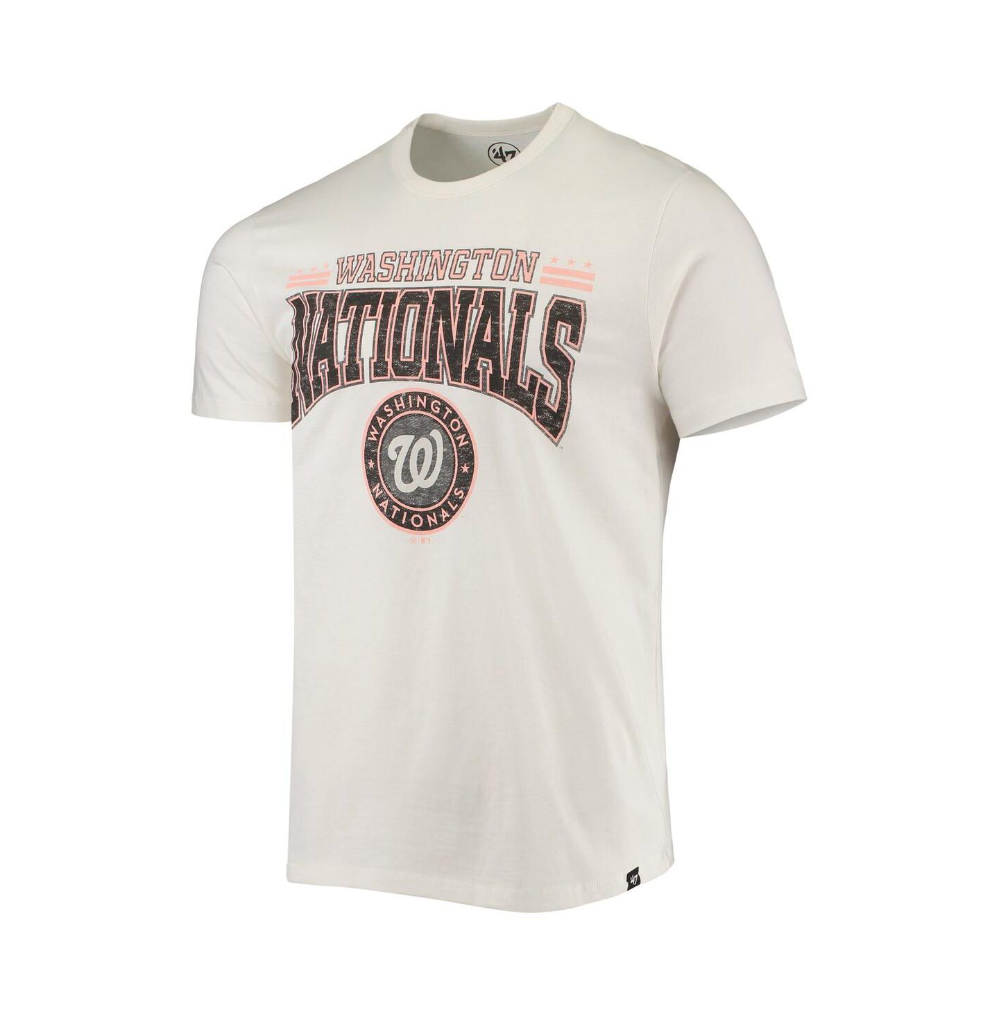 Мужская футболка '47 Brand White Washington Nationals City Connect Elements Franklin — фото 3