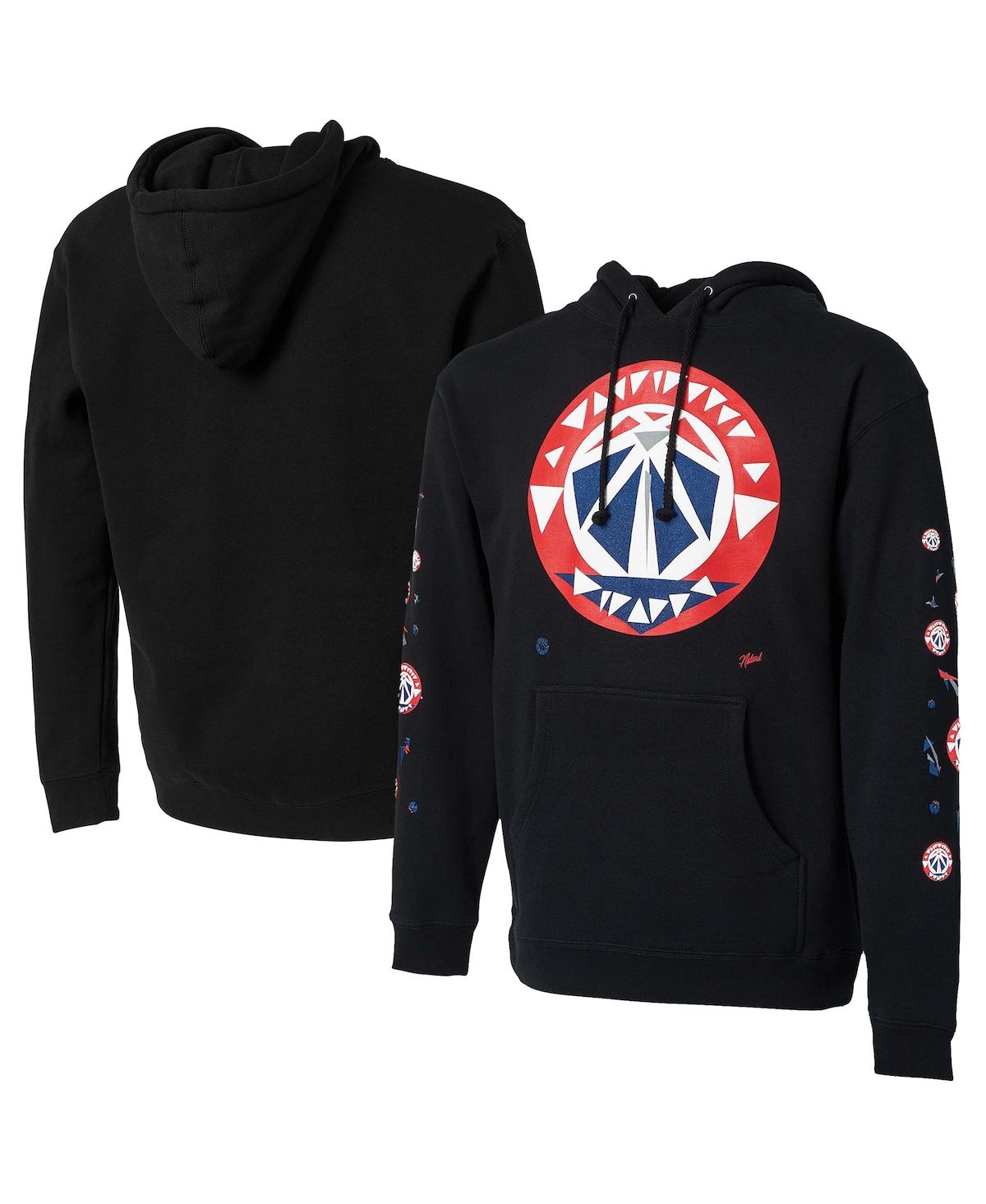 Shop Nba Exclusive Collection Men's Nba X Naturel Black Washington Wizards No Caller Id Pullover Hoodie