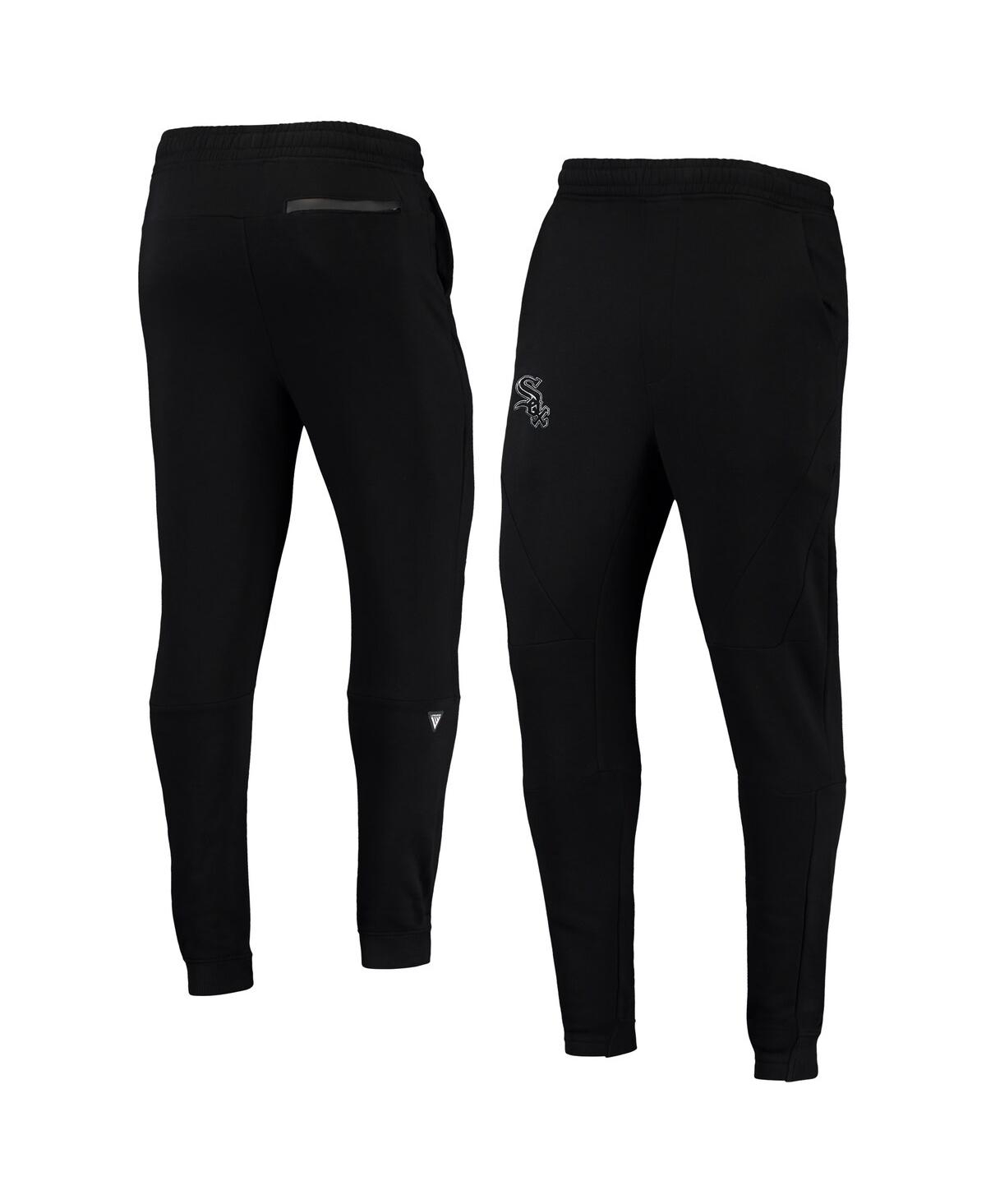 Shop Levelwear Men's  Black Chicago White Sox Tempo 22 Fleece Pants