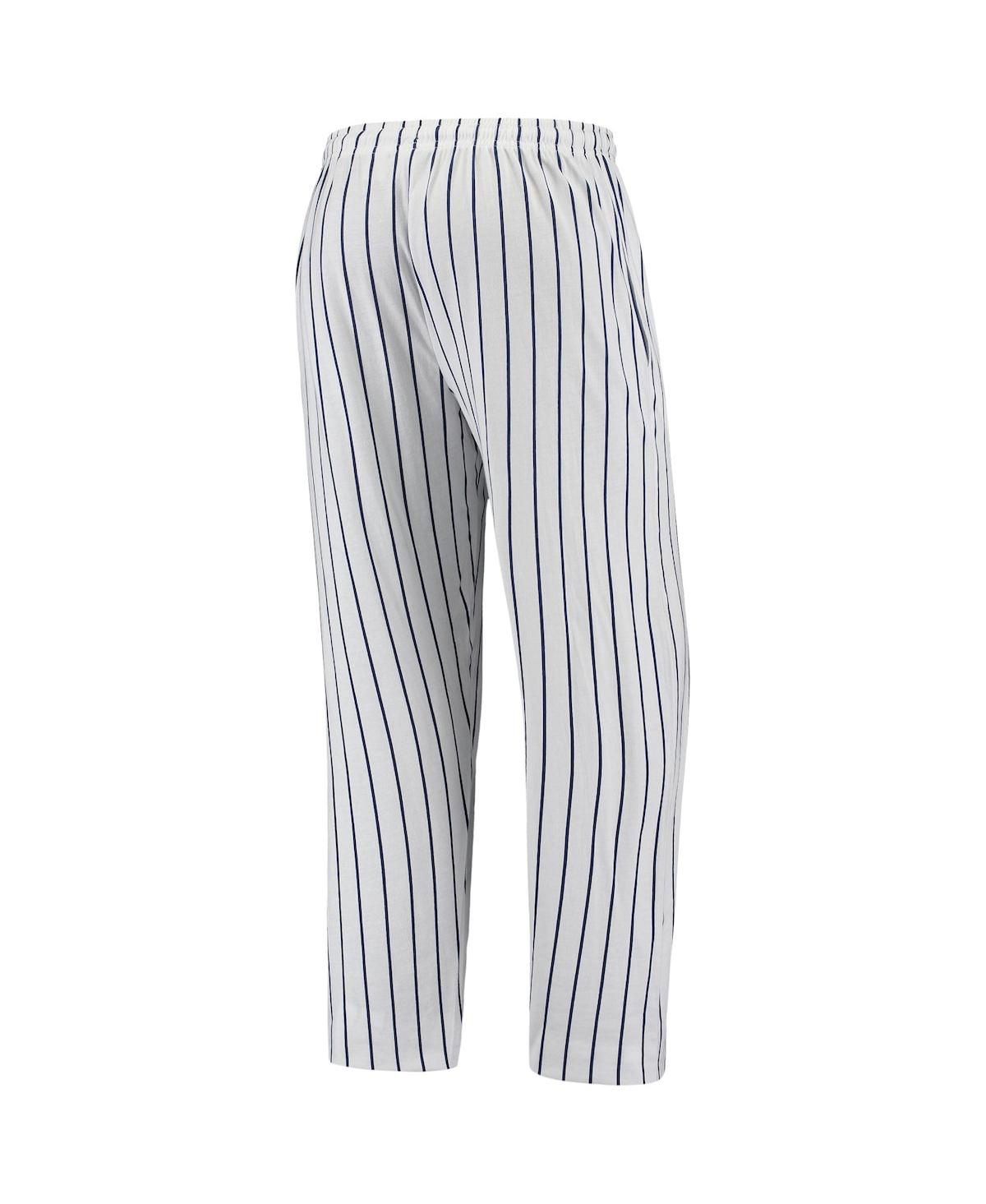 Men's Concepts SportDetroit Tigers Vigor Pinstripe Pants - White