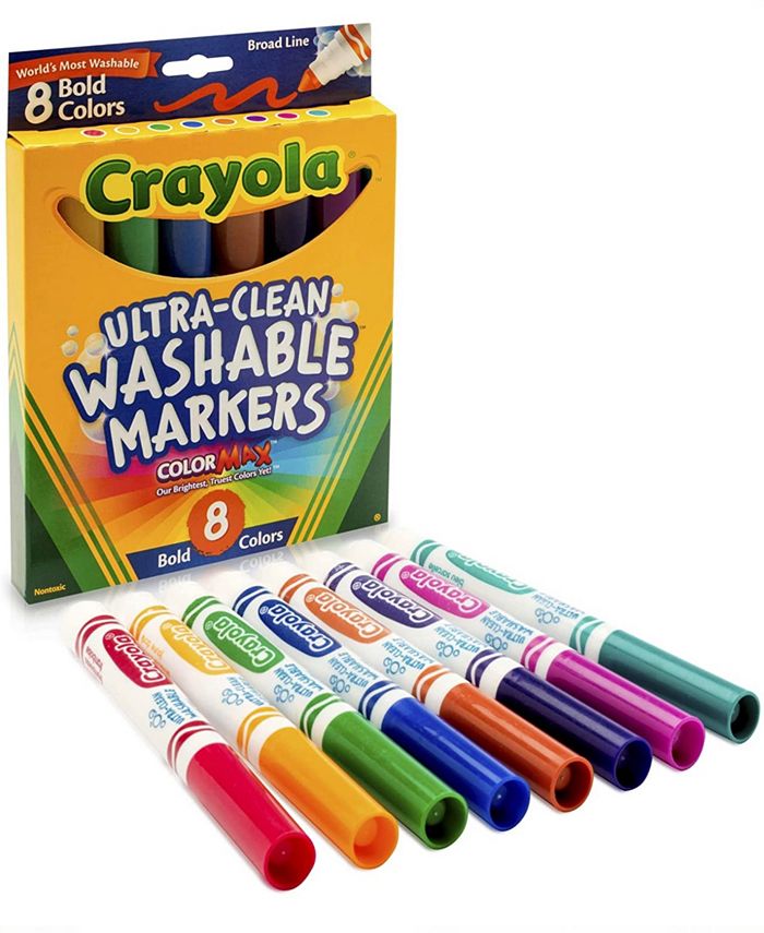 Crayola 8 Count Bold Colored UltraClean Washable Markers Macy's