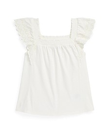 Big Girls Embroidered Jersey Top