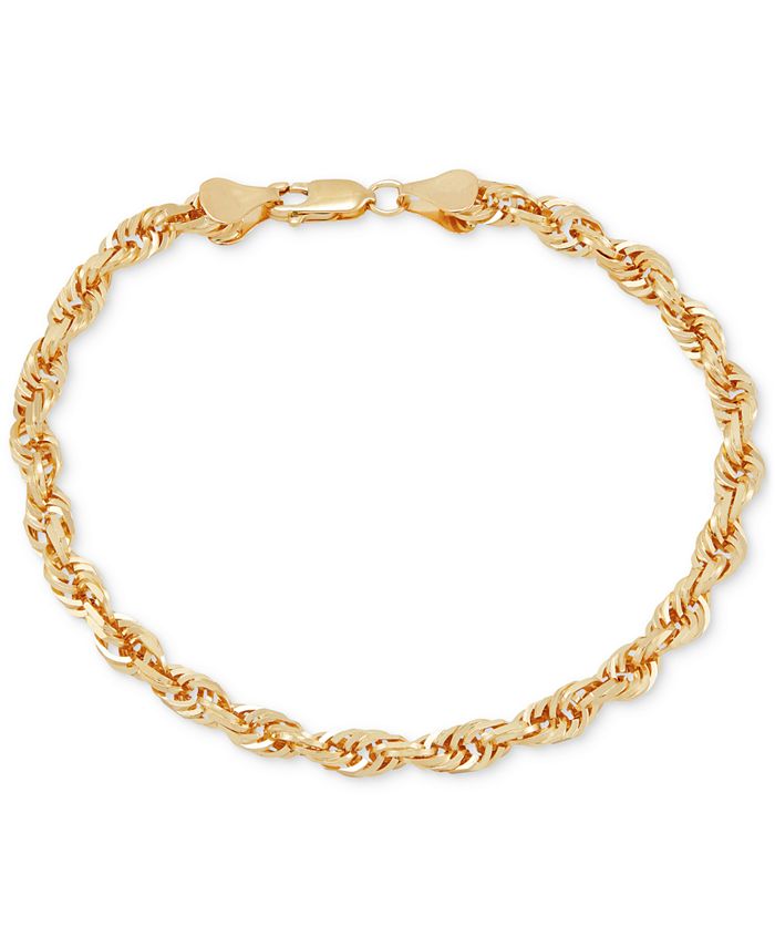 Mens gold bracelet macys Clearance