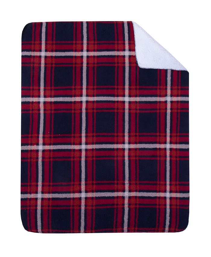 Birch Trail Reversible Printed Sherpa Throw, 50" x 60" Macy's