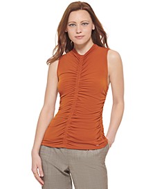 Women's Ruched Sleeveless Top