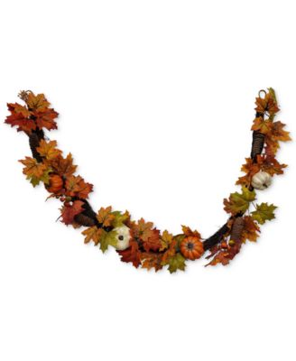 Martha Stewart Collection - Leaves & Pumpkin Garland