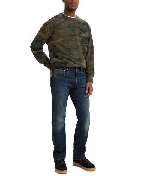 Мужские джинсы Levi's 501® Original Fit Button Fly Stretch, цвет: Uncanny