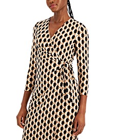 Nomad Printed Faux-Wrap Dress