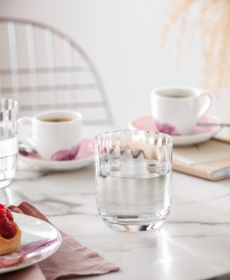 Rose Garden Double Old Fashioned Glasses, Set of 4