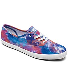 Women's Champion Originals Tie-Dye Canvas Casual Sneakers from Finish Line