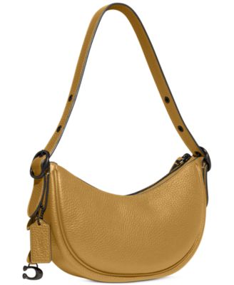 COACH Soft Pebble Leather Luna Shoulder Bag